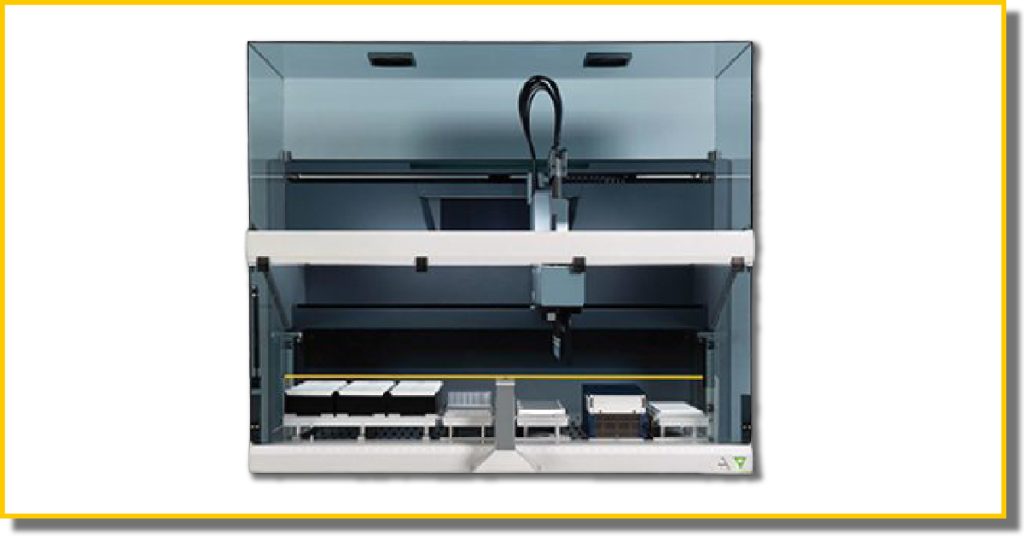 A piece of machinery with plates and tubes encased in a glass shell set on a white background