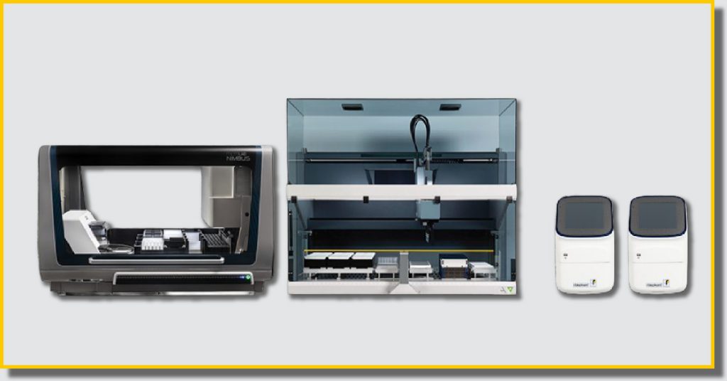 Three distinct types of machines are displayed, showcasing their unique designs and functionalities.