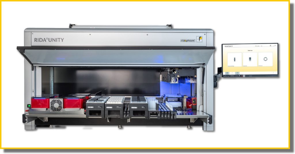 Image of a complex medical diagnostic machine featuring a large display screen