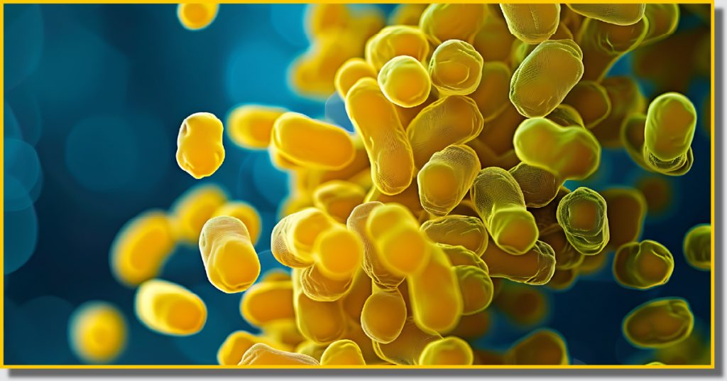 Close-up view of yellow cells, showcasing their distinct shapes and textures against a contrasting background.